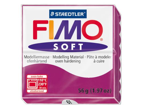 Pasta para modelar staedtler fimo soft 56 gr cor purpura , Staedtler , 54657 , 4006608809737
